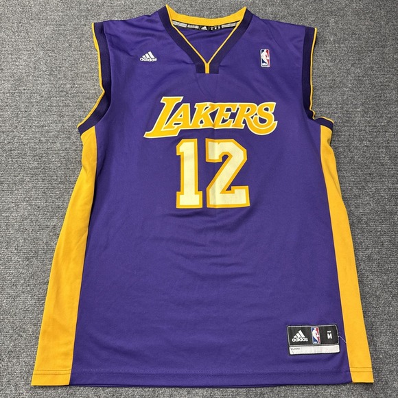 VTG Los Angeles Lakers Jersey Men M Adidas #12 Dwight Howard NBA Purple Away - Picture 2 of 9